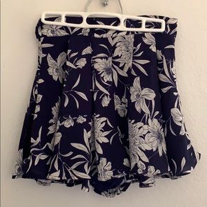 Blue Floral skort